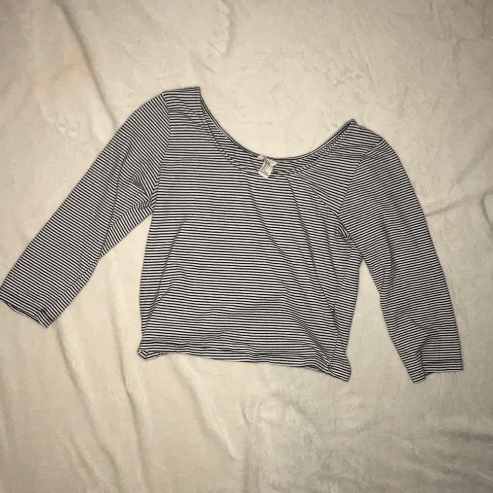 Forever 21 striped crop top
